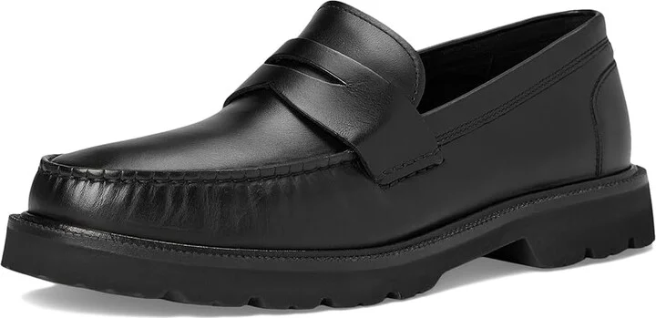 Cole Haan American Classics Penny Loafer Men's Shoes Black/Black : 10 D - Medium, Leather - Image 5
