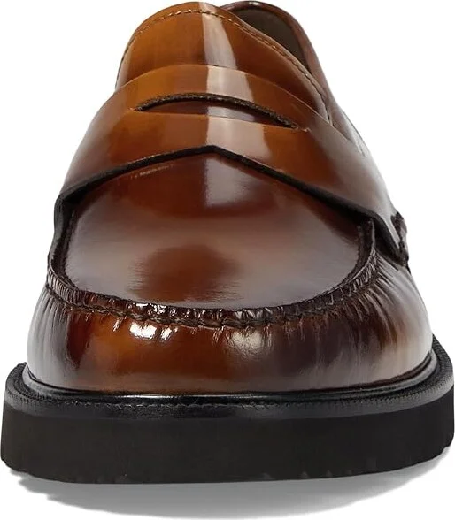 Cole Haan American Classics Penny Loafer Men's Shoes Dark Chocolate/Light Amber Brushoff/Black : 11 W - Wide, Leather - Image 5