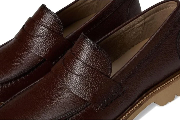 Cole Haan American Classics Penny Loafer Men's Shoes Hickory/Birchbeige : 10 D - Medium, Leather - Image 7