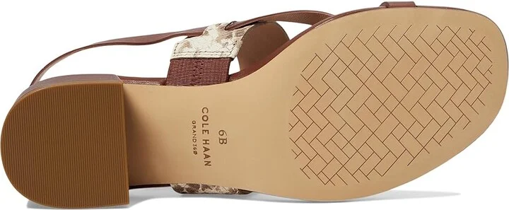 Cole Haan Anica Lux Block Heel Sandals Women's Sandals Sandollar Print Soho Snake/Brown Leather : 7 B - Medium - Image 3