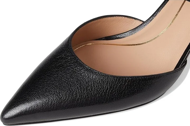 Cole Haan Annalise Buckle Mules High Women's Heels Black Leather : 6 B - Medium - Image 7