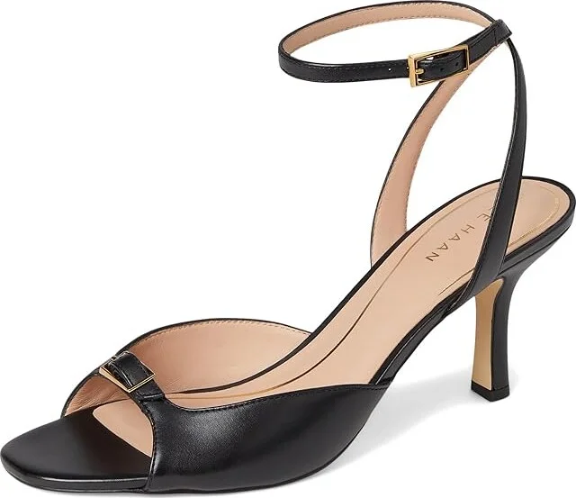 Cole Haan Annalise Buckle Sandals Women's Sandals Black Leather : 6.5 B - Medium - Image 5
