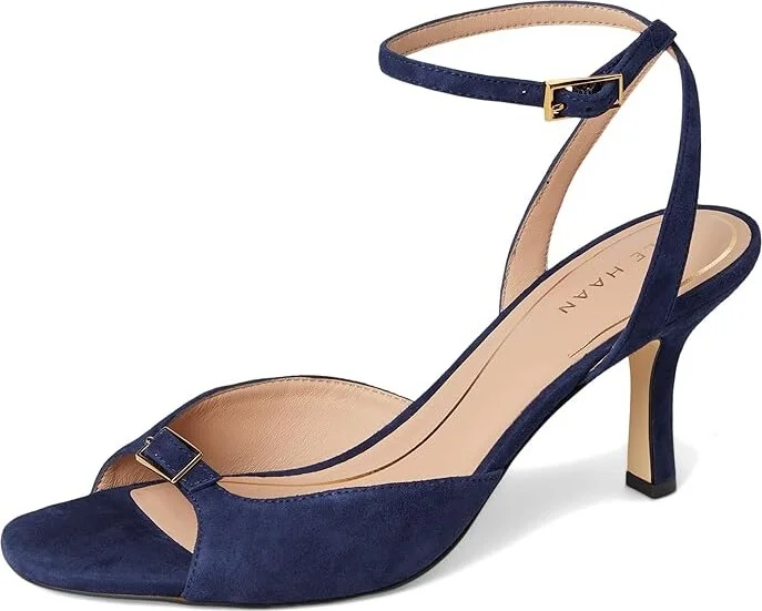Cole Haan Annalise Buckle Sandals Women's Sandals Midnight Moon Suede : 9.5 B - Medium, Leather - Image 5