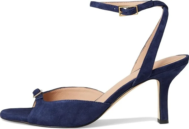 Cole Haan Annalise Buckle Sandals Women's Sandals Midnight Moon Suede : 9.5 B - Medium, Leather - Image 6