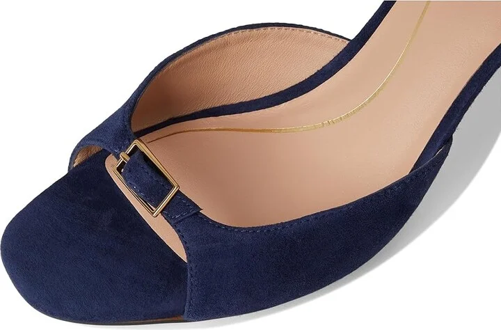 Cole Haan Annalise Buckle Sandals Women's Sandals Midnight Moon Suede : 9.5 B - Medium, Leather - Image 7