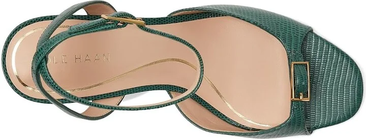 Cole Haan Annalise Buckle Sandals Women's Sandals Rainforest Lizard Print Leather : 8 B - Medium - Image 2