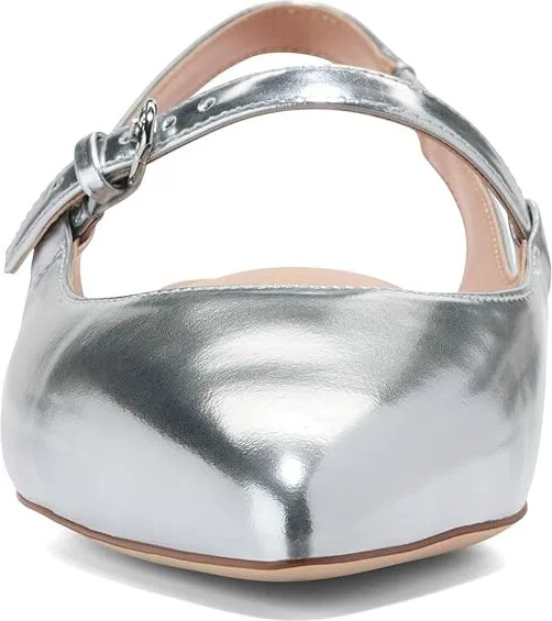Cole Haan Anya Slingback Flat Women's Sandals Silver Specchio : 6.5 B - Medium, Leather/Rubber - Image 5