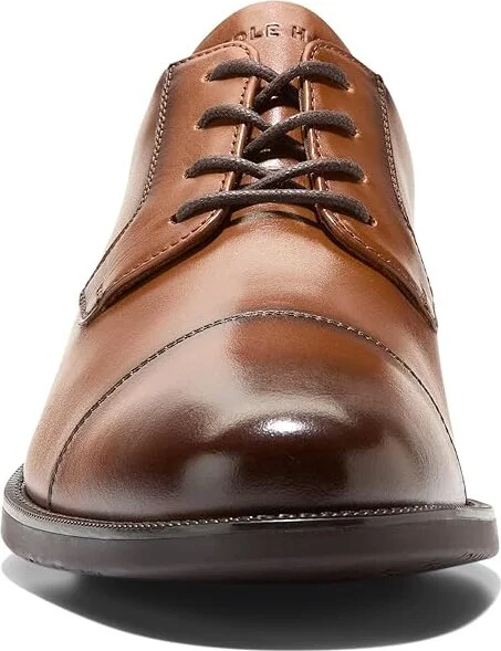 Cole Haan Bedford Cap-Toe Oxfords Men's Lace-up Boots British Tan : 11 D - Medium, Leather - Image 4