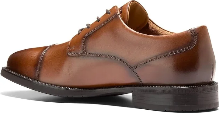 Cole Haan Bedford Cap-Toe Oxfords Men's Lace-up Boots British Tan : 11 D - Medium, Leather - Image 6