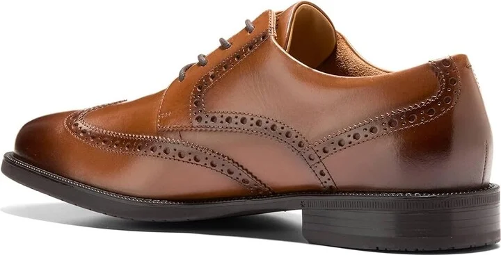 Cole Haan Bedford Wingtip Oxfords Men's Lace-up Boots British Tan : 11 D - Medium, Leather - Image 4