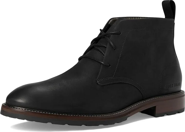 Cole Haan Berkshire Lug Chukka Boot Men's Boots Black/Truffle : 12 D - Medium, Leather - Image 5