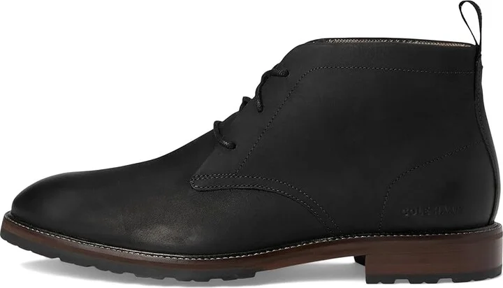 Cole Haan Berkshire Lug Chukka Boot Men's Boots Black/Truffle : 12 D - Medium, Leather - Image 6