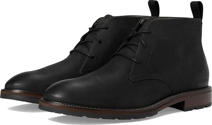 Cole Haan Berkshire Lug Chukka Boot Men's Boots Black/Truffle : 12 D - Medium, Leather