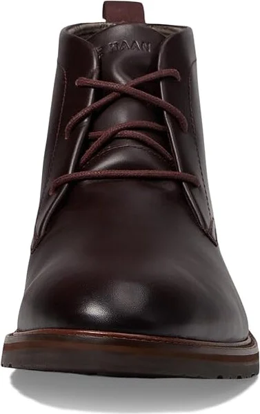 Cole Haan Berkshire Lug Chukka Boot Men's Boots Bloodstone/Dark Natural Water Resistant : 8 D - Medium, Leather - Image 2
