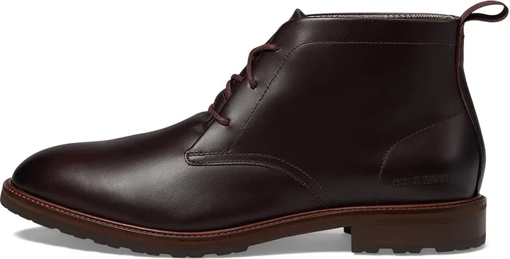 Cole Haan Berkshire Lug Chukka Boot Men's Boots Bloodstone/Dark Natural Water Resistant : 8 D - Medium, Leather - Image 6