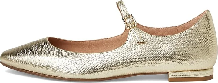 Cole Haan Bridge Mary Jane Ballet Women's Shoes Gold Lizard Print : 10 B - Medium, Leather - Image 6