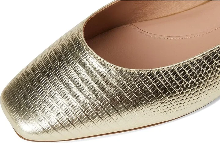 Cole Haan Bridge Mary Jane Ballet Women's Shoes Gold Lizard Print : 10 B - Medium, Leather - Image 7