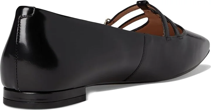 Cole Haan Brigid T-Strap Ballet Flat Women's Flat Shoes Black Leather : 8 B - Medium, Leather/Rubber - Image 4