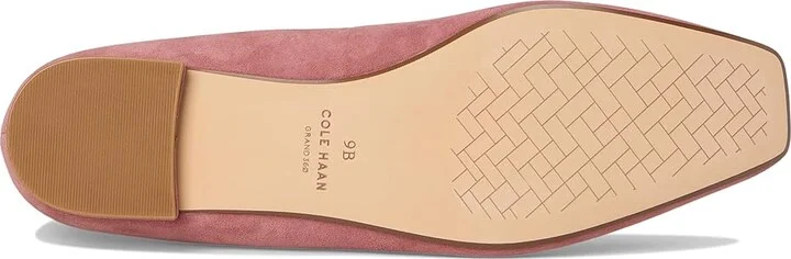 Cole Haan Brigid T-Strap Ballet Flat Women's Flat Shoes Rouge Suede : 10.5 B - Medium, Leather/Rubber - Image 3