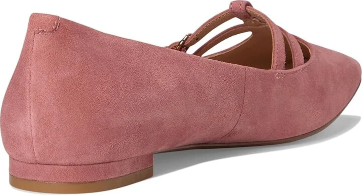 Cole Haan Brigid T-Strap Ballet Flat Women's Flat Shoes Rouge Suede : 10.5 B - Medium, Leather/Rubber - Image 4
