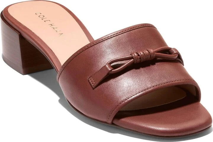 Cole Haan Cailyn Bow Mule Leather Sandal