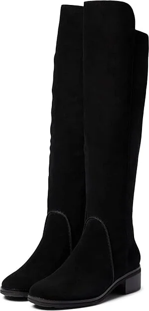 Cole Haan Calgary Water Resistant OTK Boot Women's Shoes Black Suede : 5.5 B - Medium, Leather