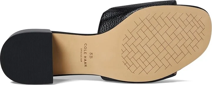 Cole Haan Calli Single Band Sandal Women's Sandals Black Leather : 7.5 B - Medium, Leather/Suede - Image 3
