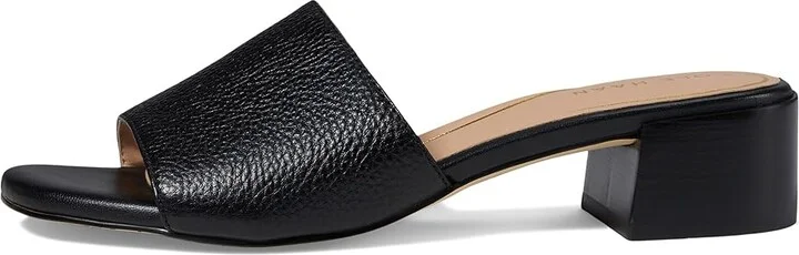 Cole Haan Calli Single Band Sandal Women's Sandals Black Leather : 7.5 B - Medium, Leather/Suede - Image 6