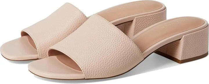 Cole Haan Calli Single Band Sandal Women's Sandals Cameo Rose Leather : 6 B - Medium, Leather/Suede