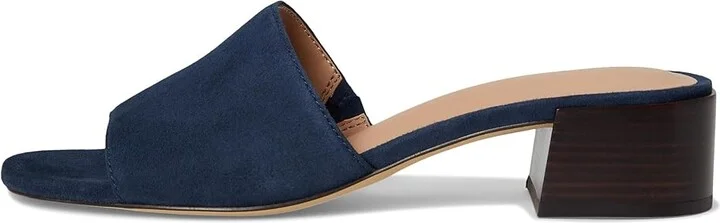 Cole Haan Calli Single Band Sandal Women's Sandals Navy Blazer Suede : 10 B - Medium, Leather/Suede - Image 6