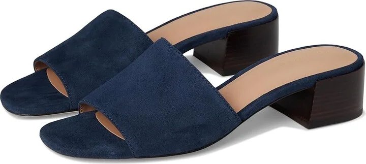 Cole Haan Calli Single Band Sandal Women's Sandals Navy Blazer Suede : 10 B - Medium, Leather/Suede