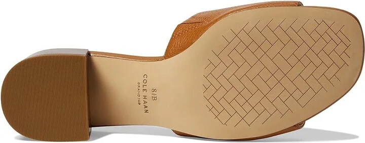 Cole Haan Calli Single Band Sandal Women's Sandals Pecan Leather : 7 B - Medium, Leather/Suede - Image 3