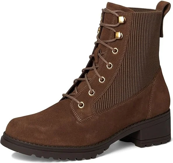 Cole Haan Camea Waterproof Combat Boot 2 Women's Shoes Chocolate Lava : 10 B - Medium, Leather - Image 5