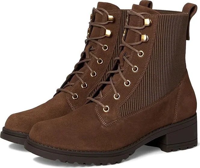 Cole Haan Camea Waterproof Combat Boot 2 Women's Shoes Chocolate Lava : 10 B - Medium, Leather