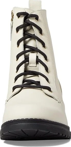Cole Haan Camea Waterproof Combat Boot Women's Shoes Waterproof Ivory Leather : 7.5 B - Medium, Synthetic - Image 2