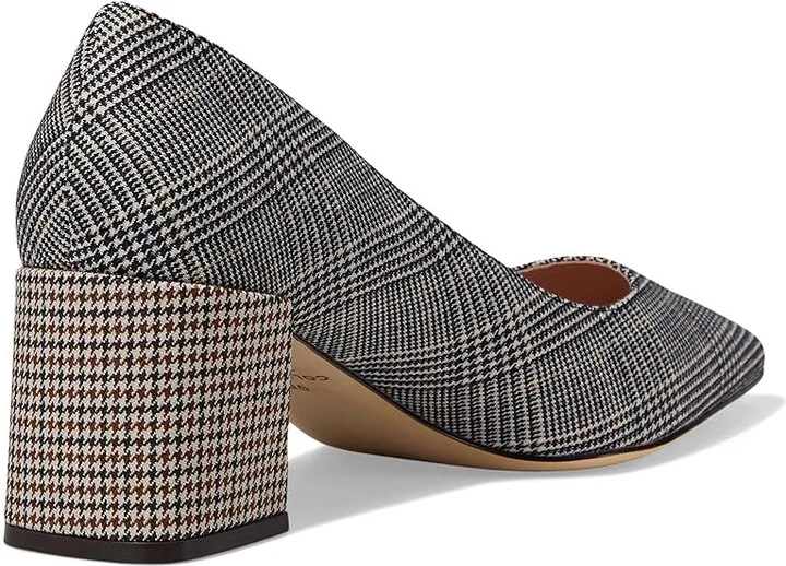 Cole Haan Cassandra Block Heel Pump High Women's Heels Plaid Textle : 5.5 B - Medium, Leather - Image 4