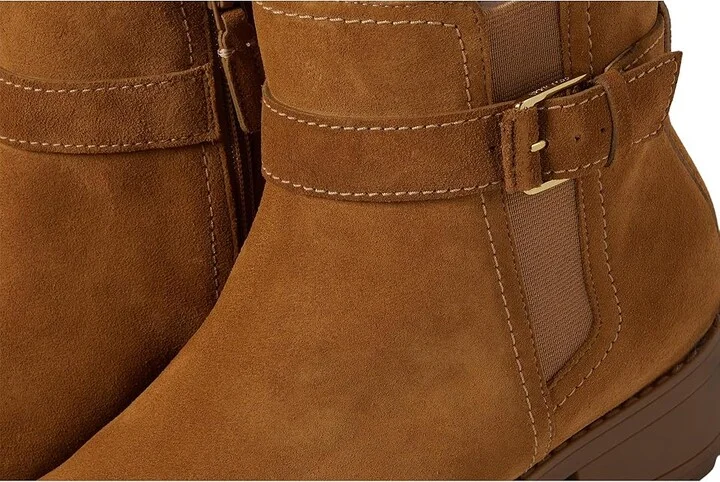 Cole Haan Catherine Bootie Waterproof Women's Boots Golden Honey Suede Waterproof : 10 B - Medium, Leather - Image 5