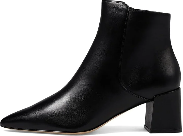 Cole Haan Catlyn Block Heel Bootie Women's Boots Black Leather : 5 B - Medium - Image 5