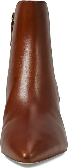 Cole Haan Catlyn Block Heel Bootie Women's Boots Dark Cuoio Leather : 8.5 B - Medium - Image 2