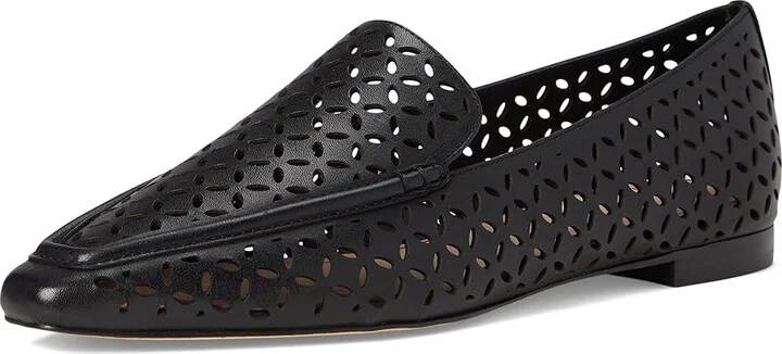 Cole Haan Chantal Loafers Women's Flat Shoes Black Perforated Leather : 8 B - Medium - Image 5