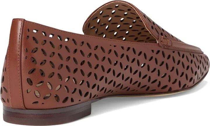 Cole Haan Chantal Loafers Women's Flat Shoes Dark Cuoio Perforated Leather : 7.5 B - Medium - Image 4