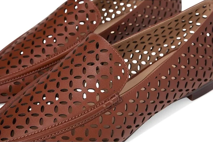Cole Haan Chantal Loafers Women's Flat Shoes Dark Cuoio Perforated Leather : 7.5 B - Medium - Image 7