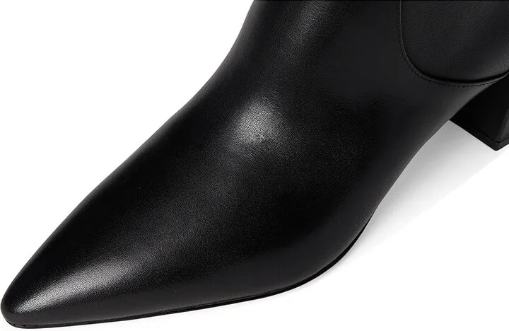 Cole Haan Clarice Tall Boot Extended Calf Women's Boots Black Leather : 8.5 B - Medium, Leather/Rubber - Image 2