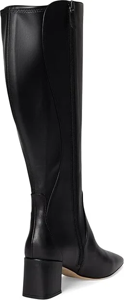 Cole Haan Clarice Tall Boot Extended Calf Women's Boots Black Leather : 8.5 B - Medium, Leather/Rubber - Image 4