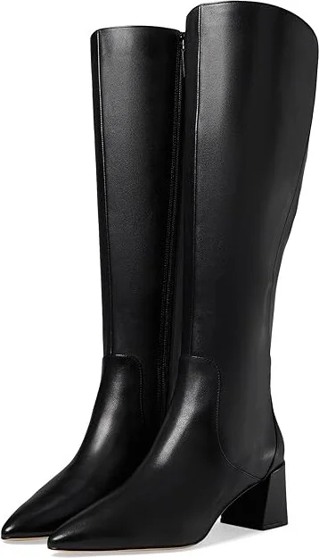Cole Haan Clarice Tall Boot Women's Boots Black Leather 1 : 9.5 B - Medium, Leather/Rubber