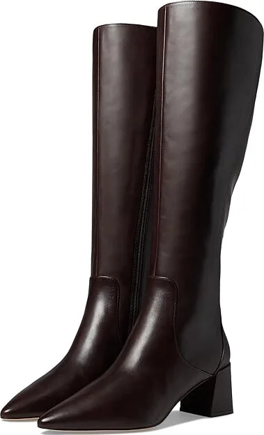 Cole Haan Clarice Tall Boot Women's Boots Dark Chocolate Leather : 10 B - Medium, Leather/Rubber