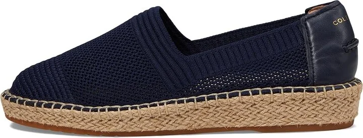 Cole Haan Cloudfeel Espadrille II Women's Flat Shoes Marine Blue Stitchlite : 7 B - Medium, Nylon/Polyester - Image 6