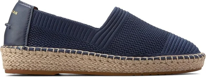Cole Haan Cloudfeel Espadrille II Women's Flat Shoes Marine Blue Stitchlite : 7 B - Medium, Nylon/Polyester - Image 7