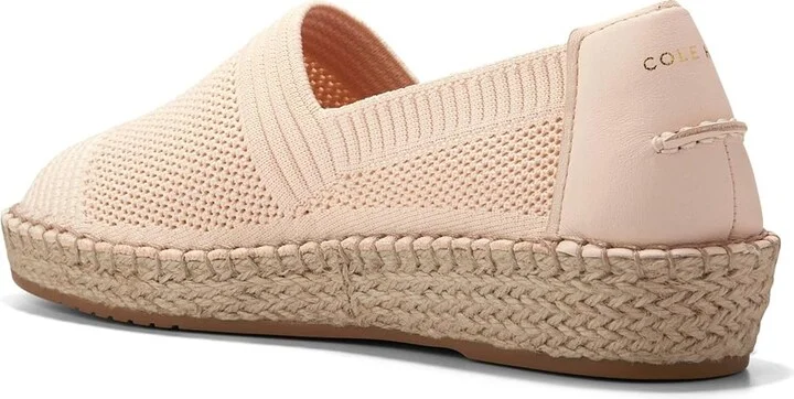Cole Haan Cloudfeel Espadrille II Women's Flat Shoes Sandollar Stitchlite : 8.5 B - Medium, Nylon/Polyester - Image 3