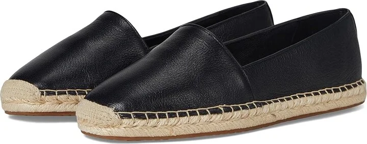 Cole Haan Cloudfeel Keely A-Line Espadrilles Women's Flat Shoes Black Leather : 8 B - Medium